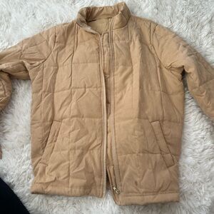 Tan Quilted Men's Jacket